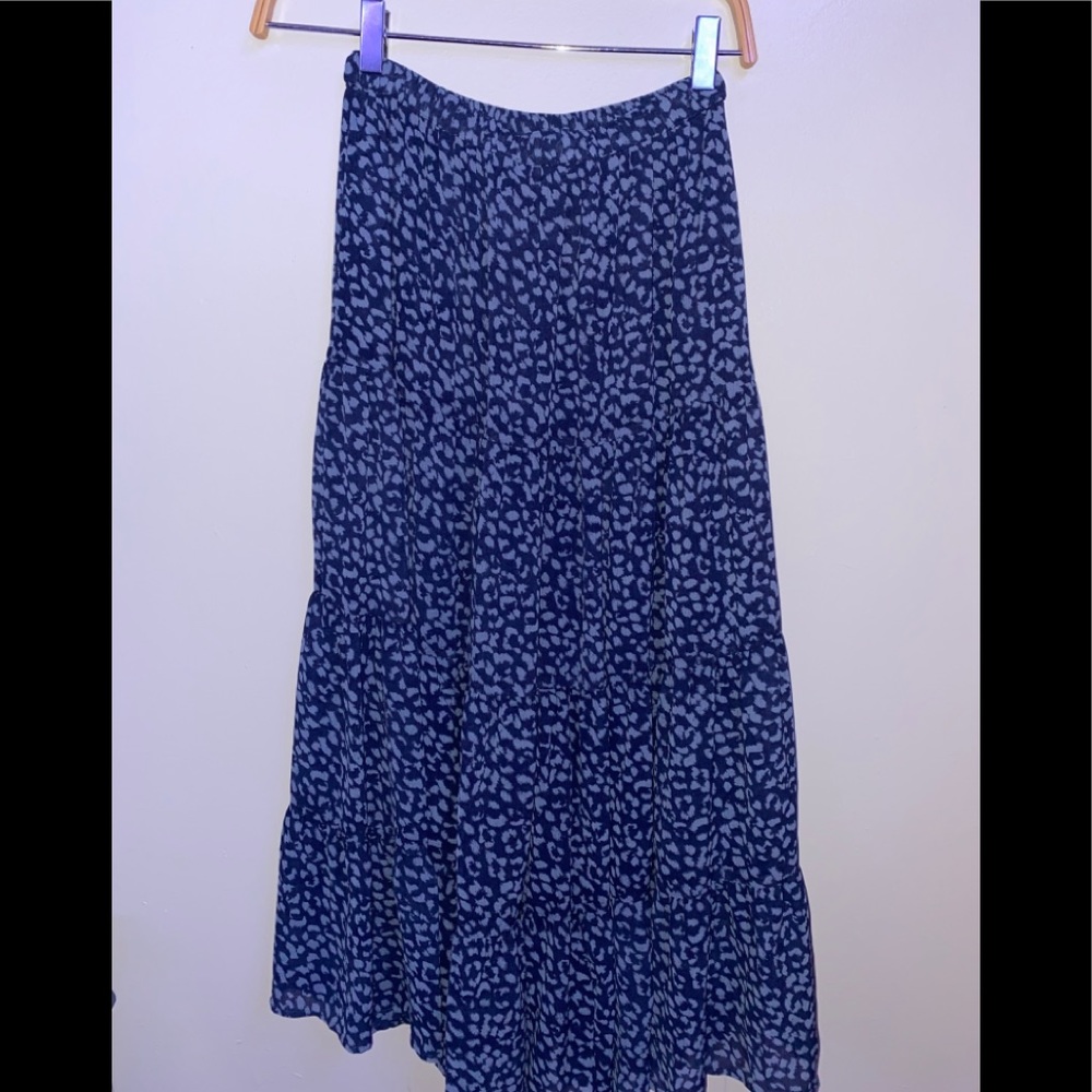 Aerie blue cheetah skirt